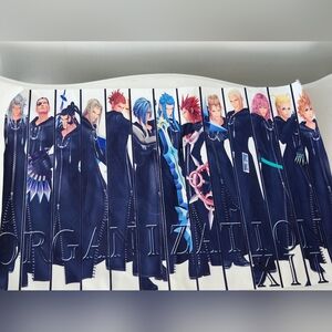 Disney Kingdom Hearts Organization 13 Banner Poster 19.5" X 12.75"